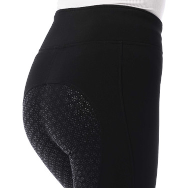 Pantaloni softshell Equithème Dolomyt fondo in silicone Nero