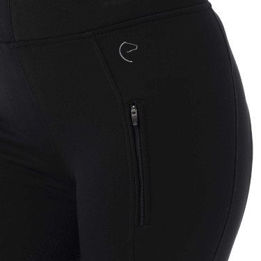 Pantaloni softshell Equithème Dolomyt fondo in silicone Nero
