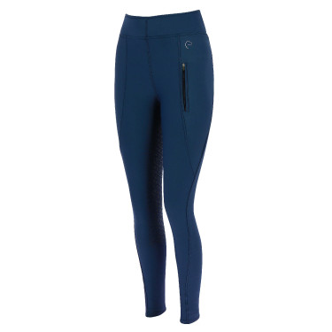 Pantaloni softshell Equithème Dolomyt fondo in silicone Blu navy Pantaloni softshell Equithème Dolomyt fondo in silicone Blu navy