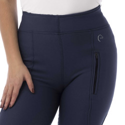 Pantaloni softshell Equithème Dolomyt fondo in silicone Blu navy Pantaloni softshell Equithème Dolomyt fondo in silicone Blu navy