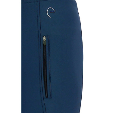 Pantaloni softshell Equithème Dolomyt fondo in silicone Blu navy Pantaloni softshell Equithème Dolomyt fondo in silicone Blu navy
