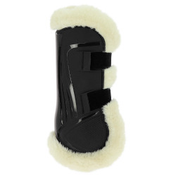 Stinchiere Norton XTR con bottoni in montone sintetico Nero