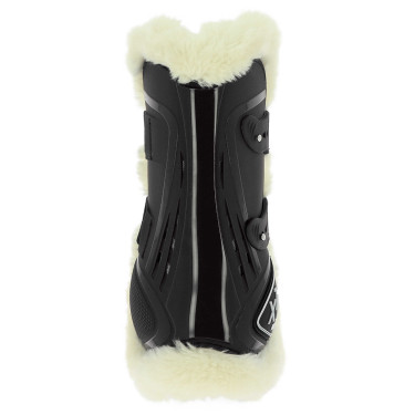 Stinchiere Norton XTR con bottoni in montone sintetico Nero