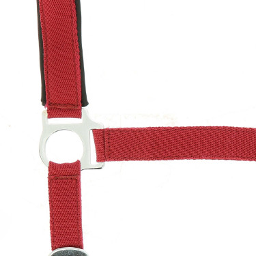 Capezzina Norton in nylon foderata in neoprene Rosso