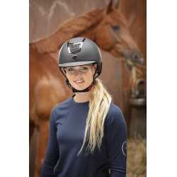 Casco Equithème Airy Argento / nero
