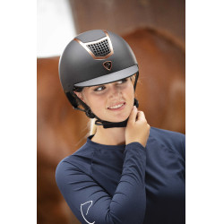 Casco Equithème Airy Oro rosa / nero