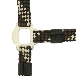 Capestro + lunghina Equitheme Intrecciato Beige / cioccolato / nero Capestro + lunghina Equitheme Intrecciato Beige / cioccolato / nero