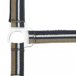 Capestro + lunghina Norton Brillant Talpa / blu navy / argento Marrone