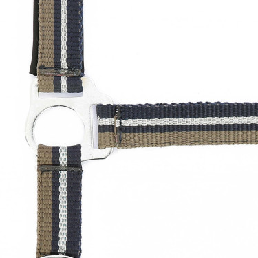 Capestro + lunghina Norton Brillant Talpa / blu navy / argento Marrone