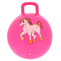 Palla saltellante Equi-Kids Unicorno Rosa fluo