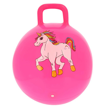 Palla saltellante Equi-Kids Unicorno Rosa fluo