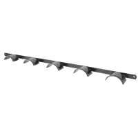 Porta-briglie Hippotonic 5 posti Nero