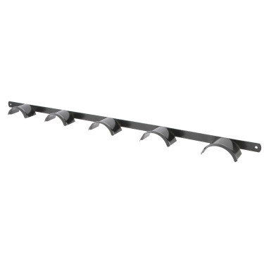 Porta-briglie Hippotonic 5 posti Nero