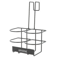 Portabottiglie Hippotonic con ganci Nero