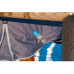 Coperta Equithème Tyrex 1200D riciclata Talpa Marrone