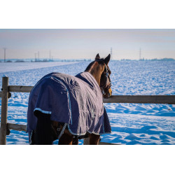 Coperta Equithème Tyrex 1200D riciclata Talpa Marrone