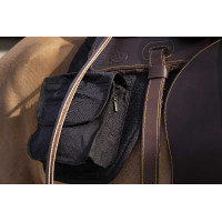 Tappeto western Westride con tasche Nero