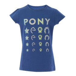 T-shirt Equithème Lise Blu navy