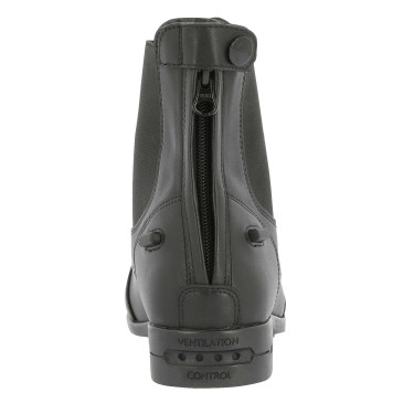 Stivali Equithème Zurich con zip e lacci Nero