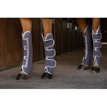 Ghette da trasporto Equithème Tyrex 1200D riciclate Talpa Marrone