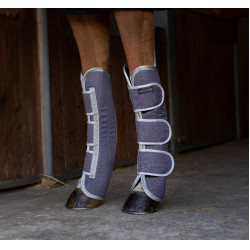 Ghette da trasporto Equithème Tyrex 1200D riciclate Talpa Marrone