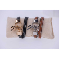 Bracciale Pénélope Signature Cognac Marrone