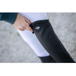 Mini chaps Pénélope Softy Nero