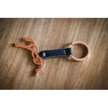 Portachiavi Pénélope Nero / oro rosa