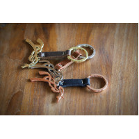 Portachiavi Pénélope Cognac / argentato Marrone