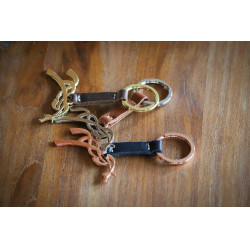 Portachiavi Pénélope Cognac / argentato Marrone