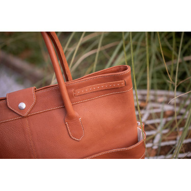 Borsa Pénélope Maisons Laffitte Cognac Marrone