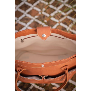 Borsa Pénélope Maisons Laffitte Cognac Marrone