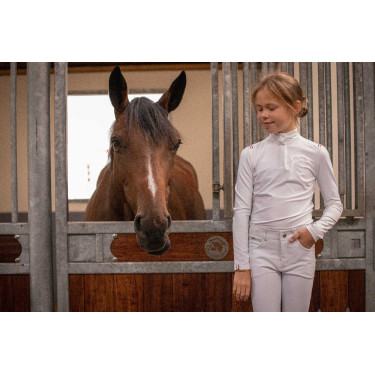 Polo da concorso Eden by PL Bruges Bianco / nastro blu bianco rosso