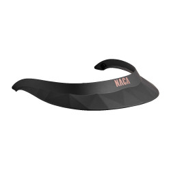 Visiera per casco da equitazione Naca Onice nero opaco / oro rosa