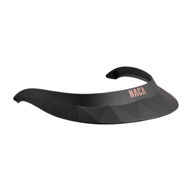 Visiera per casco da equitazione Naca Onice nero opaco / oro rosa