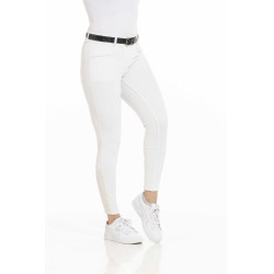Pantaloni Equithème Claudine con fondello in silicone Bianco