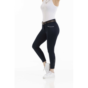 Pantaloni Equithème Claudine con fondello in silicone Blu navy