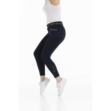 Pantaloni Equithème Claudine con fondello in silicone Blu navy
