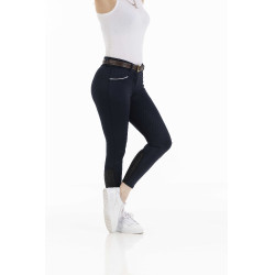 Pantaloni Equithème Claudine con fondello in silicone Blu navy