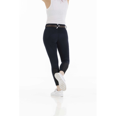 Pantaloni Equithème Claudine con fondello in silicone Blu navy