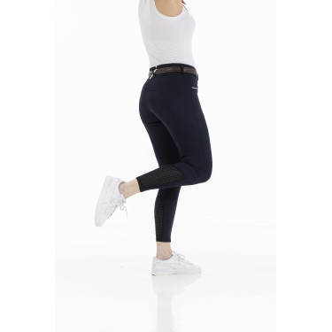Pantaloni Equithème Claudine con fondello in silicone Blu navy