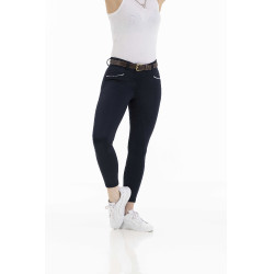 Pantaloni Equithème Claudine con fondello in silicone Blu navy