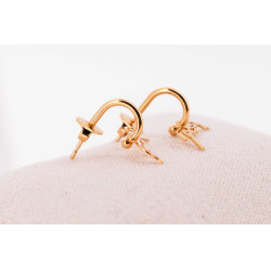 Orecchini a cerchio Pénélope Léonie Dorata Oro