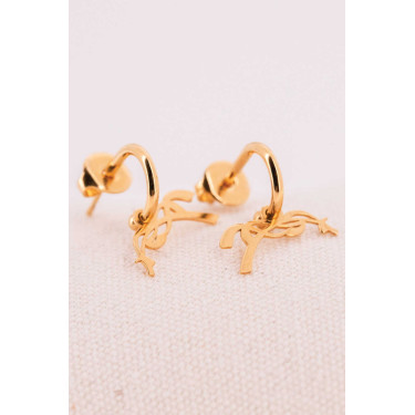 Orecchini a cerchio Pénélope Léonie Dorata Oro