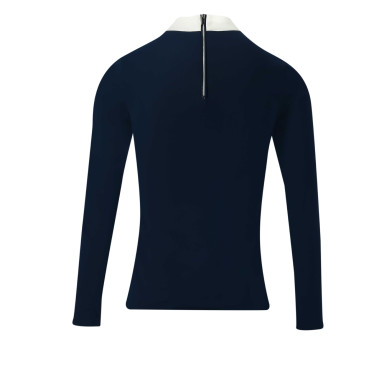Polo Equithème Cabourg lange mouwen Blu navy