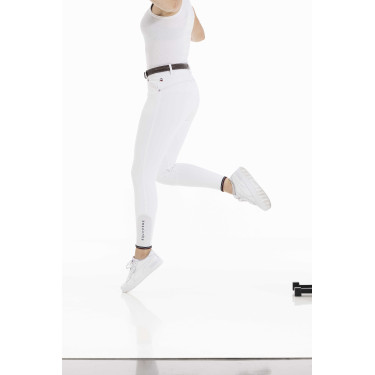 Pantaloni Equithème Yolande riciclati Bianco