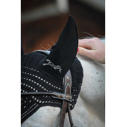 Cuffia per cavalli New Strass Pénélope Nero