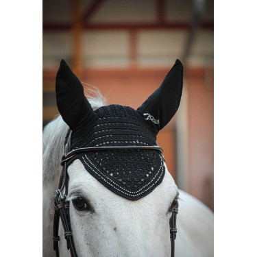 Cuffia per cavalli New Strass Pénélope Nero