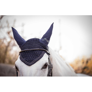 Cuffia per cavalli New Strass Pénélope Blu navy