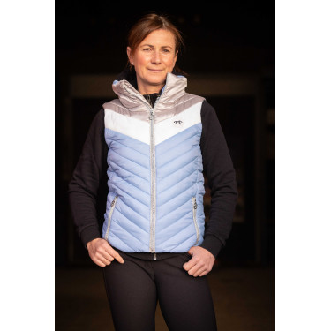 Piumino Pénélope Camelia Blu artico